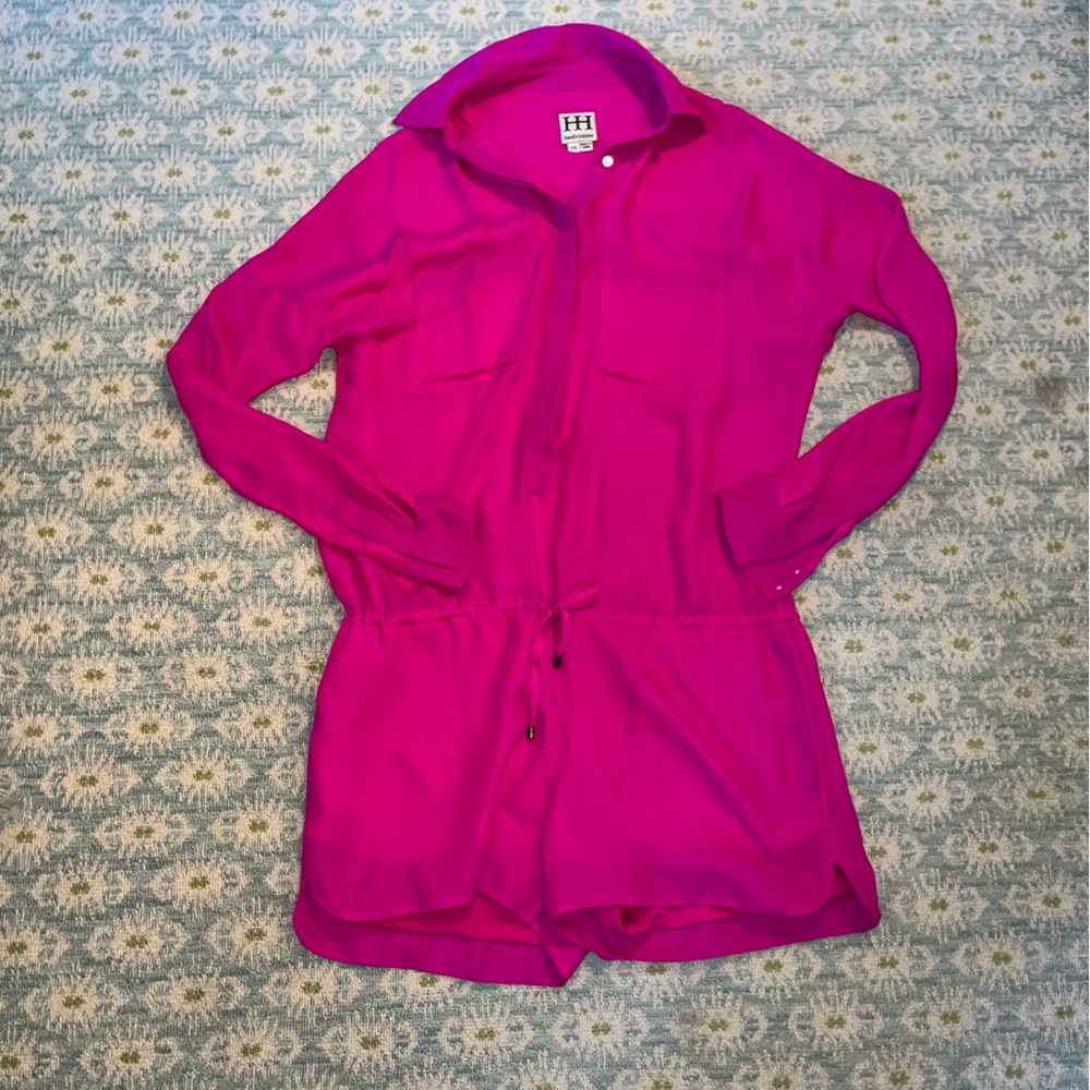Hot pink romper
